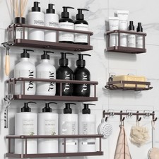 Shower Caddy Adhesive, Rustproof Shower Shelves for Inside Shower