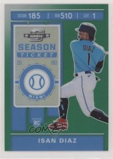 2020 Panini Chronicles Contenders Optic Green Prizm 40/50 Isan Diaz #27 0wp8
