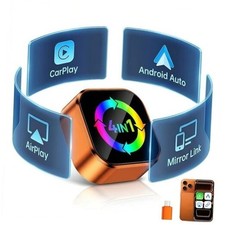 4-in-1 Wireless CarPlay Adapter with AirPlay, CarPlay Android Auto Mirror Link