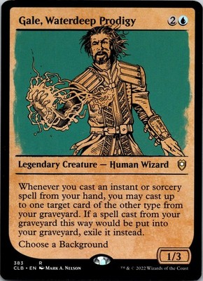Gale, Waterdeep Prodigy (Showcase) 383  Battle for Baldur's Gate MTG NM
