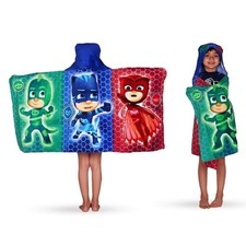 Franco Kids Pj Masks Super Soft Bath/Pool/Beach Soft Cotton Terry Hooded...