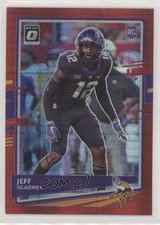 2020 Panini Donruss Optic Rookies Red Hyper Prizm Jeff Gladney #108 08rj