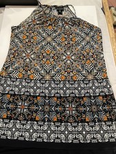 En Focus Studio Women Dress Black  Keyhole Size 10 Fit & Flare