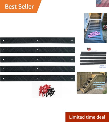 #ad Durable Anti Slip Deck Strips 5 Pack 24quot; x 2quot; with Fixings 10 Lifespan $52.49