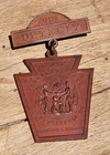 Civil War US Soldier Veteran Badge 1891 Detroit Encampment Pennsylvania GAR