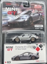 MiniGT Porsche 911 GT2 RS Weissach Package Silver Metallic MiJo Exclusive No.63