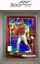 2022 Donruss Optic #195 Nicholas Castellanos Pandora Red Prizm #/99