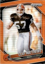 2025 Panini Prizm #251 Clay Matthews Jr. Orange #/249 Cleveland Browns