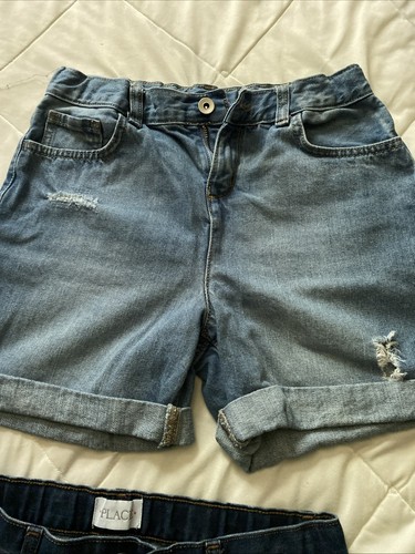 Lot Of 4 Children’s Place Girls Denim Shorts Size 14 Preowned Excellent - Picture 4 of 9