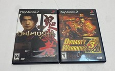 Onimusha Warlords Dynasty Warriors 3 Sony PlayStation 2 PS2 2 Game Lot Action