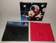 Lot 3 New Disney Mickey Mouse Memories Scrapbook Albums 8x8 8.5x8.5 Red black