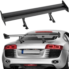 53" Universal Spoiler Double Deck GT Style Rear Trunk Lip Aluminum Racing Wing