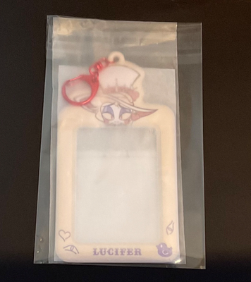 Hazbin Hotel Lucifer Trading Card Holder Playing‑card‑style Clear
