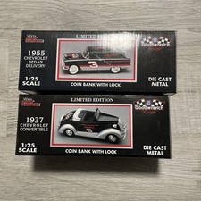 NASCAR Dale Earnhardt Racing Champions 1937  1955 Chevrolet COIN BANKS