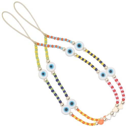 2 Pcs Handy Kette Telefon Lanyard Perlen Perlenbesetzter Handyanhänger - 第 1/12 張圖片