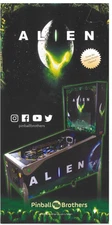 Alien Pinball Brothers Mini Flyer / Brochure / Ad - Hard to Find