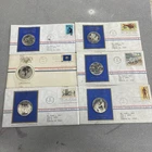 (6) Vintage 1970 Postmasters Of America 925 Sterling Rounds Franklin Mint Silver