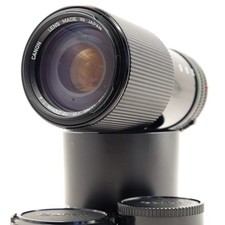 Canon New FD 70-210mm f/4 MF Zoom Telephoto Lens for FD-mount SLR Camera w/ Hood
