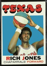 1971-72 Topps Rich Jones RC #198 Texas Chaparrals