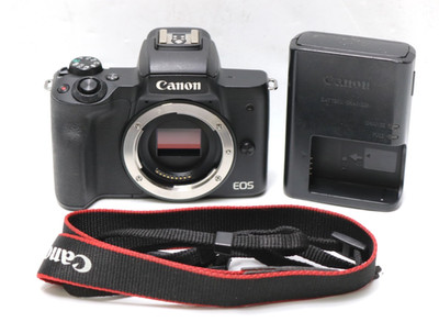 Canon EOS M50 Mark II 24.1MP Mirrorless Digital Camera w/Charger & Strap