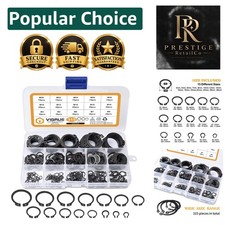 Versatile 315-Piece Alloy Steel Snap Ring Set with 15 Size Options & Storage