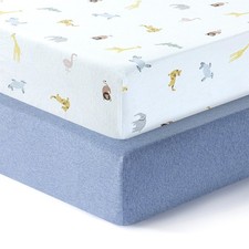 Crib Sheets for Boys, Girls,2 Pack,100 Cotton Standard Crib Sheets Fitted,So...