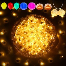 Aogist 50Pcs Balloon Lights with Hook,Long Standby Time,Waterproof Mini Light...