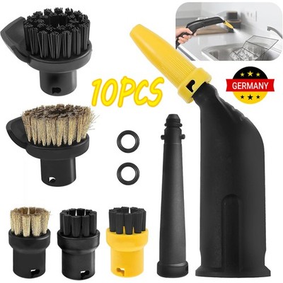 10PCS Rundbürsten Set Zubehör Für Karcher SC1 SC2 SC3 SC4 Dampfreiniger Teile DE