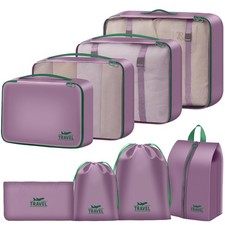 8 Set Packing Cubes for Travel Suitcase Organizer Bags Luggage Packing Cubes ...
