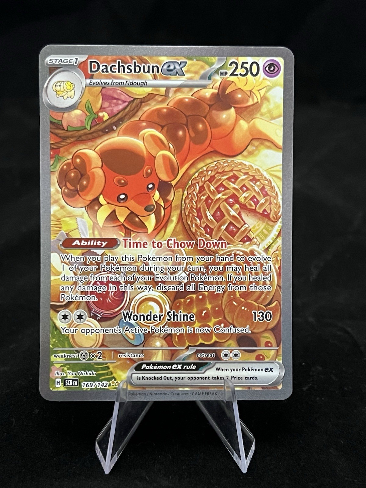 Dachsbun ex 169/142 - Special Illustration Rare Pokemon TCG Stellar Crown - NM