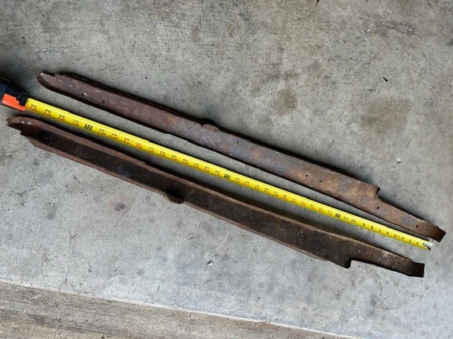 1928-29 Ford Model A Hood Shelves Shelf set L & R Rat Hot Rod Original Vintage Foto 3 de 4