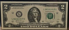 June 16, 1910 Birthday Anniversary $2 Two Dollar Bill Serial Number Gas Pump EPQ