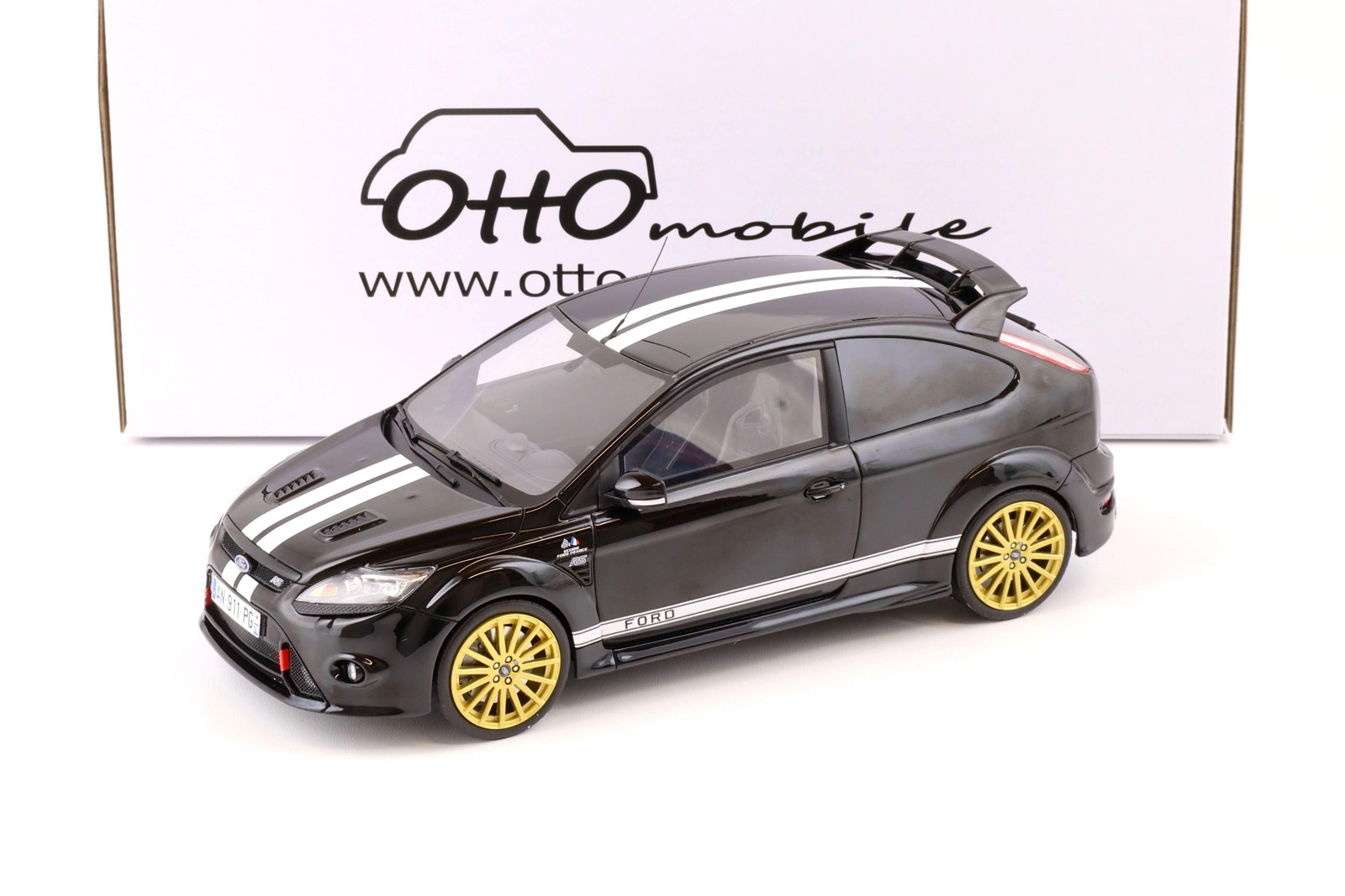 1:18 Otto Mobile OT1008 Ford Focus RS MK2 Le Mans Black 2010