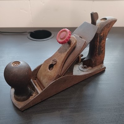 Vintage No. 3 Wood Planer Plane Woodworking Carpenters Very Old Tool 8.5'' x 2''