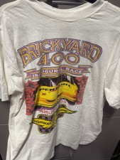 Vintage Nascar Shirt Mens Size Large Brickyard 400 Inaugural Race August 6, 1994