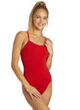 Sporti HydroLast Thin Strap Micro Back One Piece Swimsuit Bathing Suit, Size 34