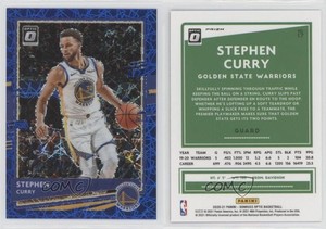 2020-21 Panini Donruss Optic Blue Velocity Prizm Stephen Curry #17