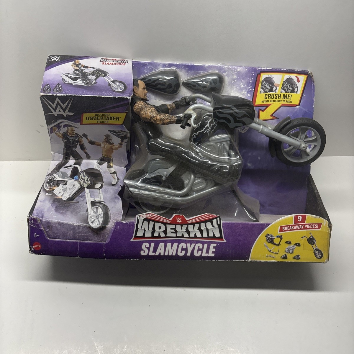 WWE Mattel The Undertaker WREKKIN Slamcycle Motorcycle for