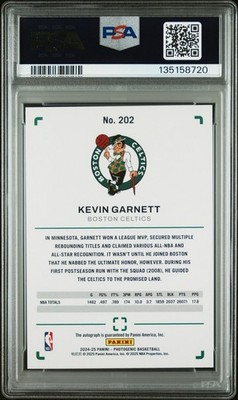 2024-25 Panini Photogenic Legends Kevin Garnett Variation Auto SSP