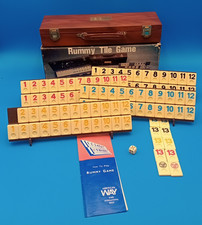 INCOMPLETE - Vintage Rummy Tile Game with Case and Box
