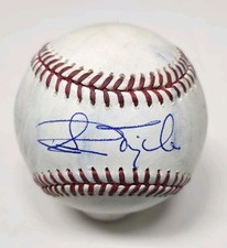 Ruben Tejada Signed Autographed Game Used Major League Baseball METS 