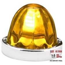 92436 Stainless Steel Watermelon Glass Lens Kit for Light Amber 1157 Bulb Base