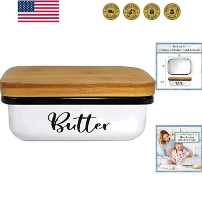 Butter Dish with Lid for Farmhouse Home Decor, Kitchen Collection