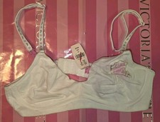 NEW Vintage 2007 Victoria's Secret PINK Convertible Soft Wire Bra White XS 32