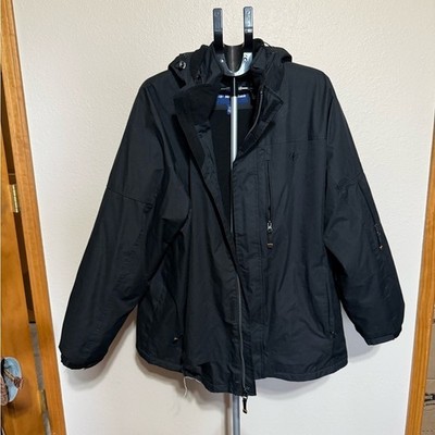 Men's Black Waterproof Raincoat