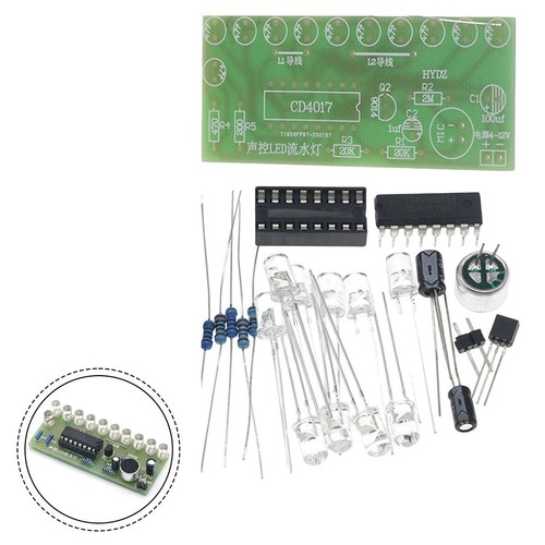 DIY Electronic Voice Control LED Water Light Kit for Creative Projects - Photo 4/8