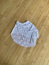Eleve white Ballet Skirt White lace asymmetrical size small