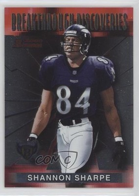 2000 Bowman Breakthrough Discoveries Shannon Sharpe #BD6 HOF 08rj