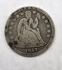 Cull 1857 Liberty Seated Silver Dime 10c US Coin You Grade It B19