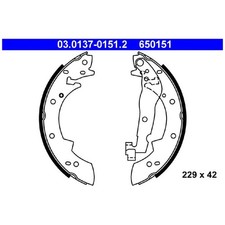 Bremsbackensatz hinten für BMW 3-er E30 | 24199028